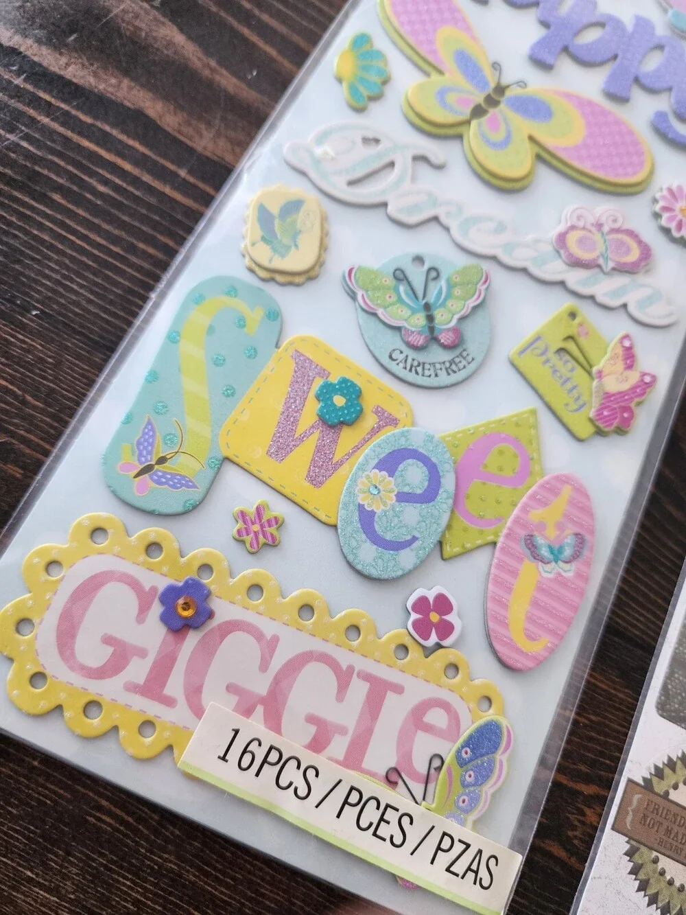 Scrapbooking Stickers Flowers Blue Spring Jumbo Sheets K&Co Lot New Retired #22